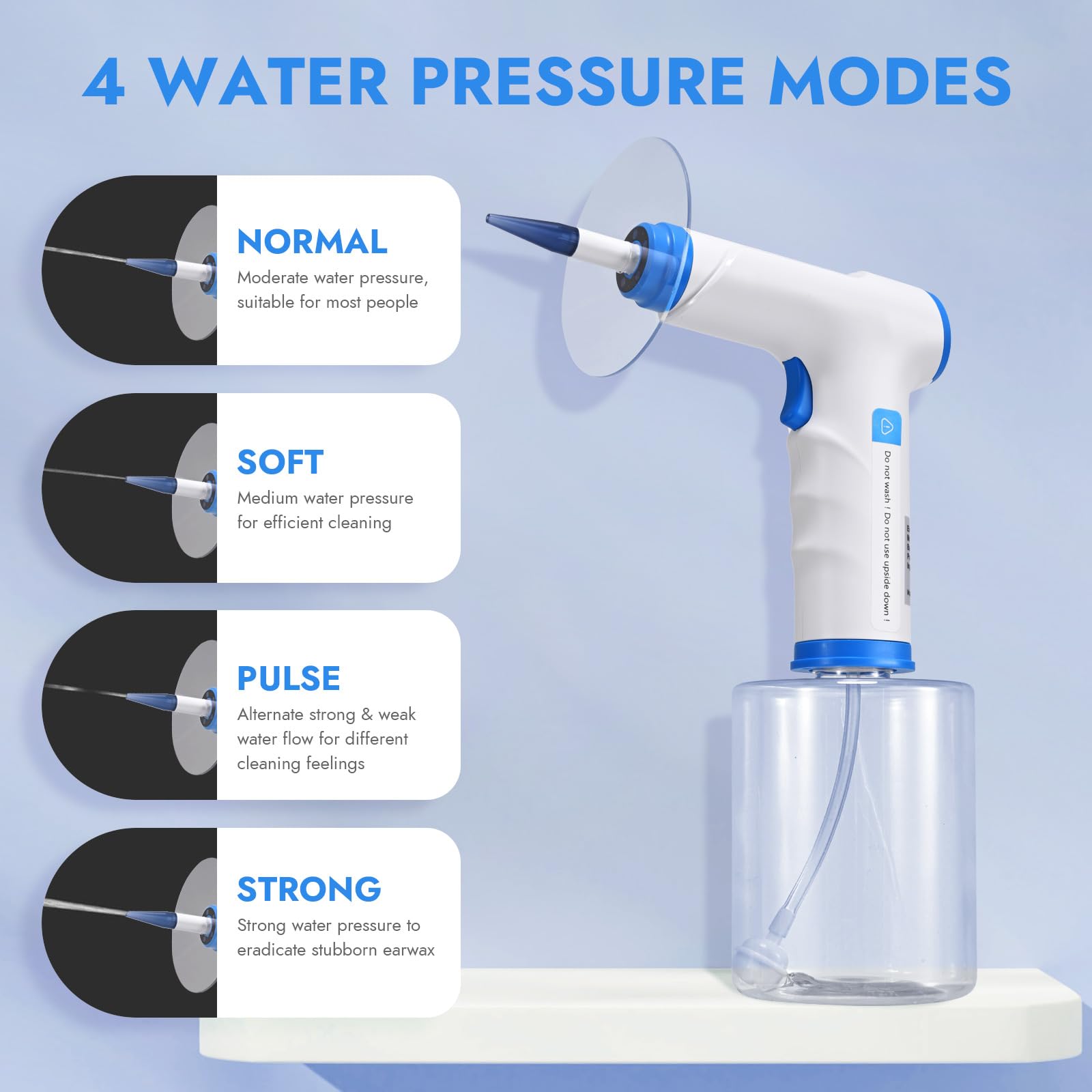 Niest 500ML Electric Ear Wax Removal Tool - Rechargeable Ear Cleaner with 4 Cleaning Modes, 15 Tips & Water Basin for Safe Ear Hygiene | Perfect for Home Use, Travel & Professional Ear Care