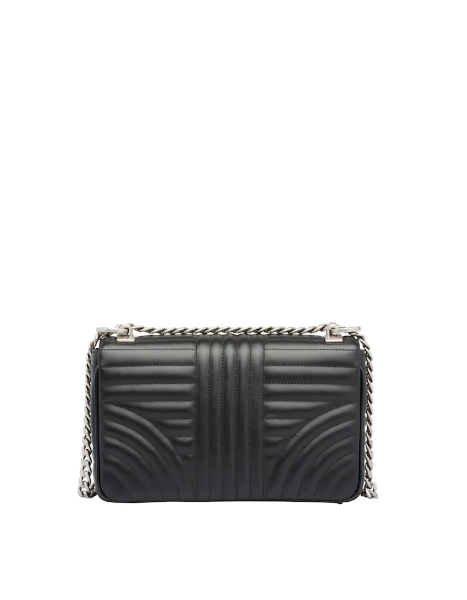 Prada Diagramme Medium Leather Handbag for Women - Black Luxury Designer Purse for Work, Travel & Everyday Use