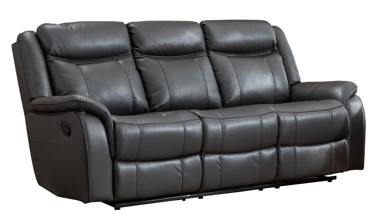 Premium Leather Gel Recliner Sofa - Adjustable Lazy Boy Style Couch with Cup Holders & Massage Function | Perfect for Living Room, Home Theater & Man Cave Relaxation