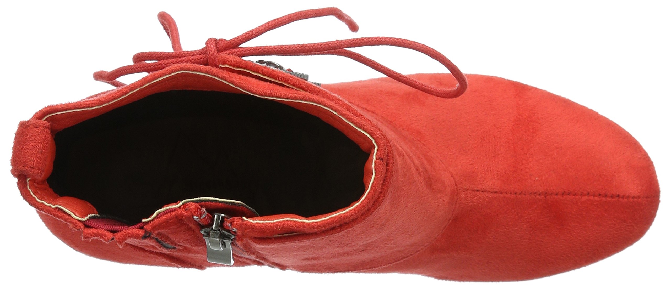 Andrea Conti Women's Fashion Ankle Boots - Red (021) Size 5 | Comfortable & Stylish for Fall, Winter & Casual Outfits