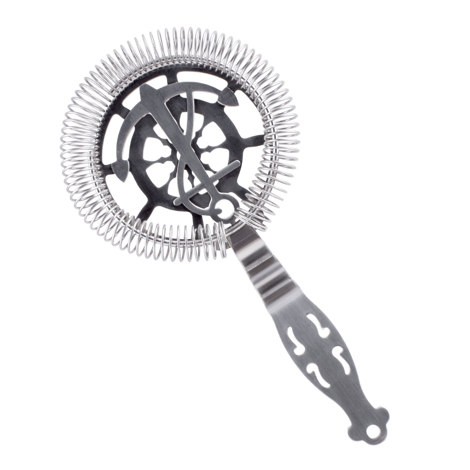 BarConic® Premium Nautical Cocktail Strainer - No Prong Stainless Steel Bar Tool for Mixing Drinks | Perfect for Home Bars, Cocktail Parties & Professional Bartenders