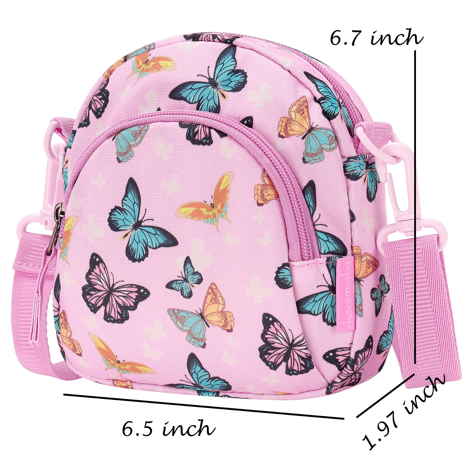 Choco Mocha Girls Crossbody Purse for Kids 2-8 Years Old | Adjustable Strap Toddler Shoulder Bag | Birthday Gift for Little Girls | Perfect for School, Playdates & Special Occasions