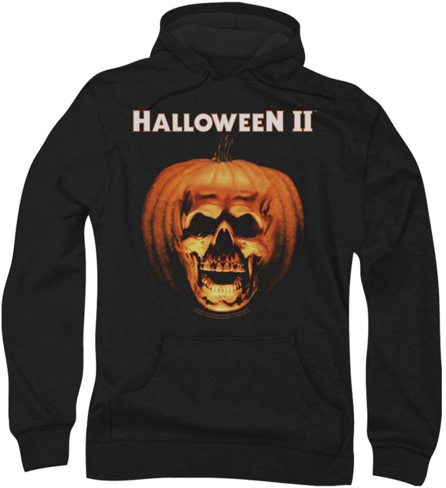 Halloween II Men's Pumpkin Shell Hoodie - XXX-Large Black | Spooky Costume Jacket for Halloween Parties & Fall Festivals