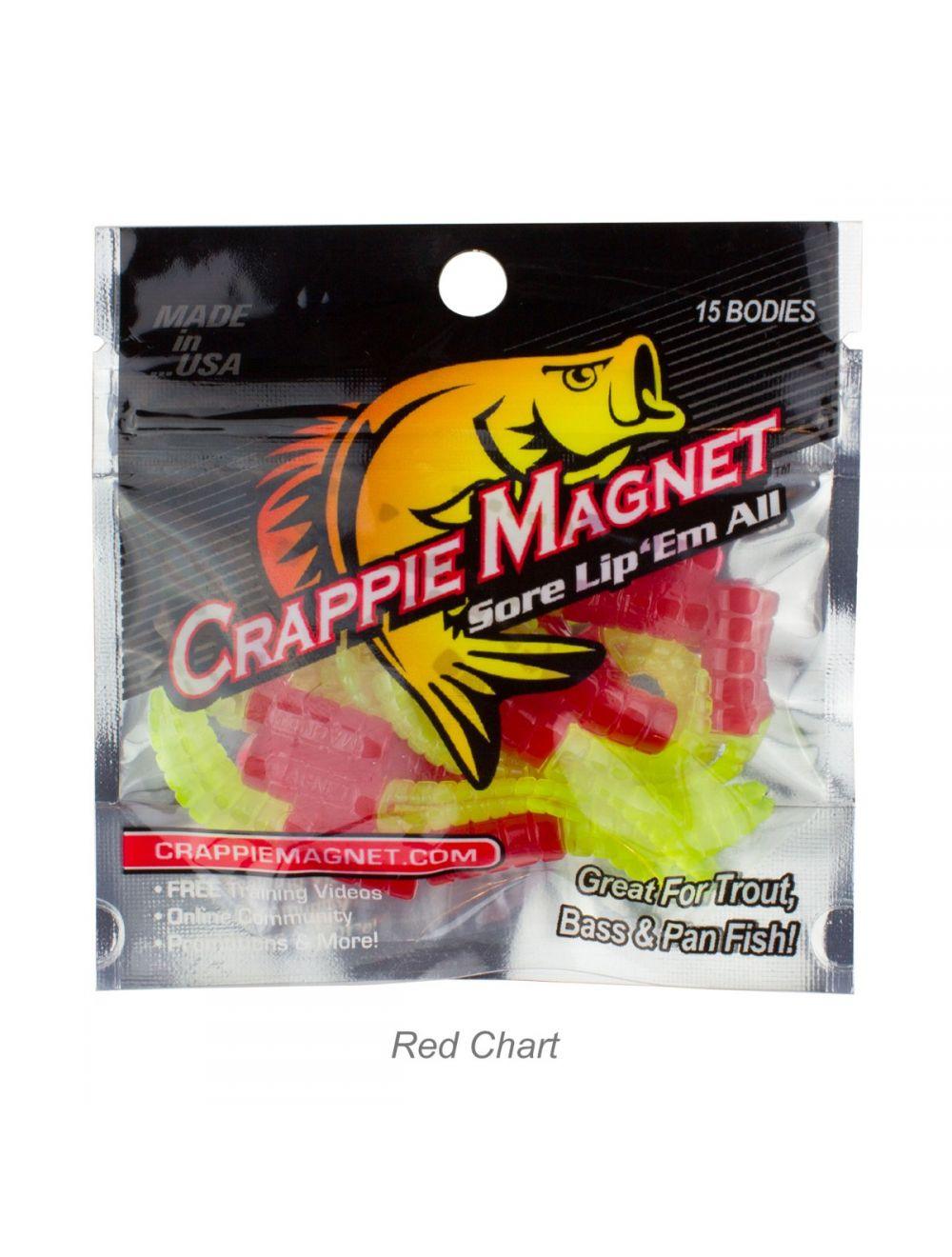 Leland Lures Crappie Magnet 15-Piece Soft Plastic Bait Kit for Crappie Fishing - Perfect for Freshwater Fishing & Ice Fishing