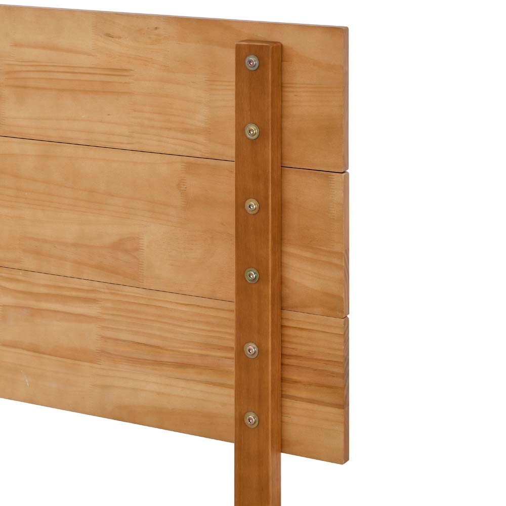 Solid Wood Headboard for Queen & King Size Beds - Teak Flat Panel Design | Compatible with Floating Bed Frames | Perfect for Modern Bedrooms & Guest Rooms
