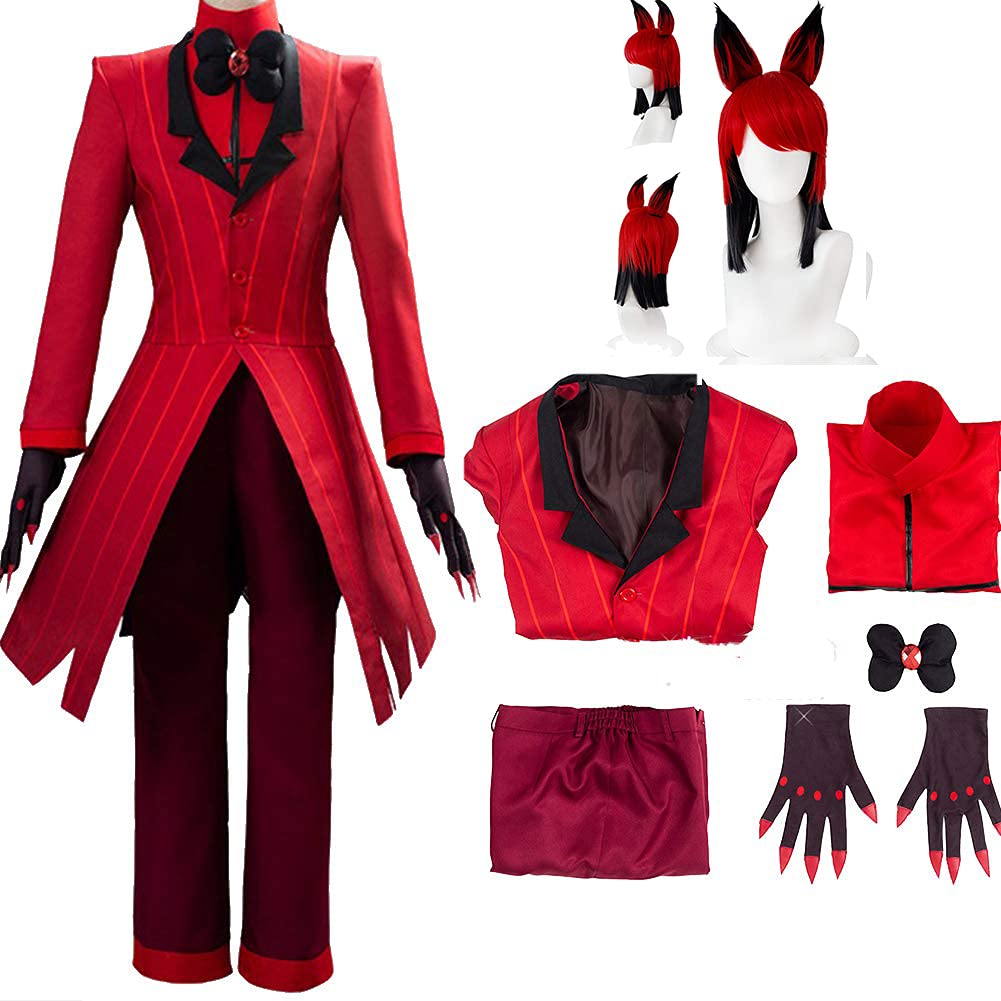 Hazbin Hotel Alastor Cosplay Costume - Radio Demon Halloween Anime Outfit for Adults (Unisex) | Perfect for Halloween Parties, Anime Conventions, and Themed Events