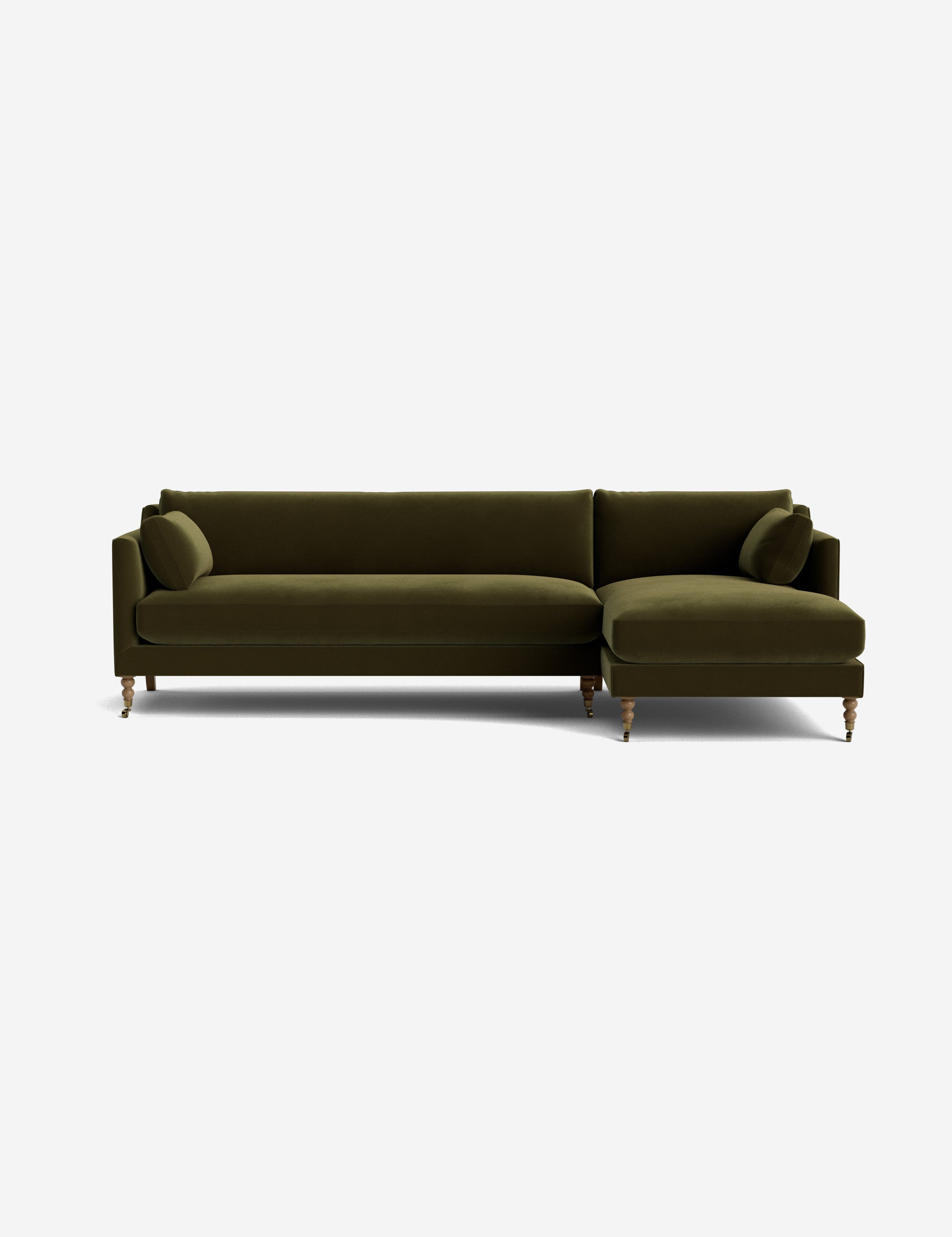 Fabienne Sectional Sofa - Modern L-Shaped Couch with Reversible Chaise, Soft Fabric Upholstery for Living Room, Family Room & Home Theater