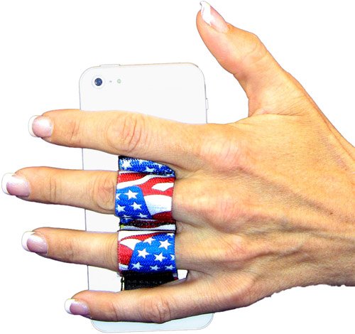 2-Loop Phone Grip Holder for iPhone & Samsung - Small Size - Non-Slip Phone Strap - Perfect for One-Handed Use While Driving, Shopping & Taking Selfies
