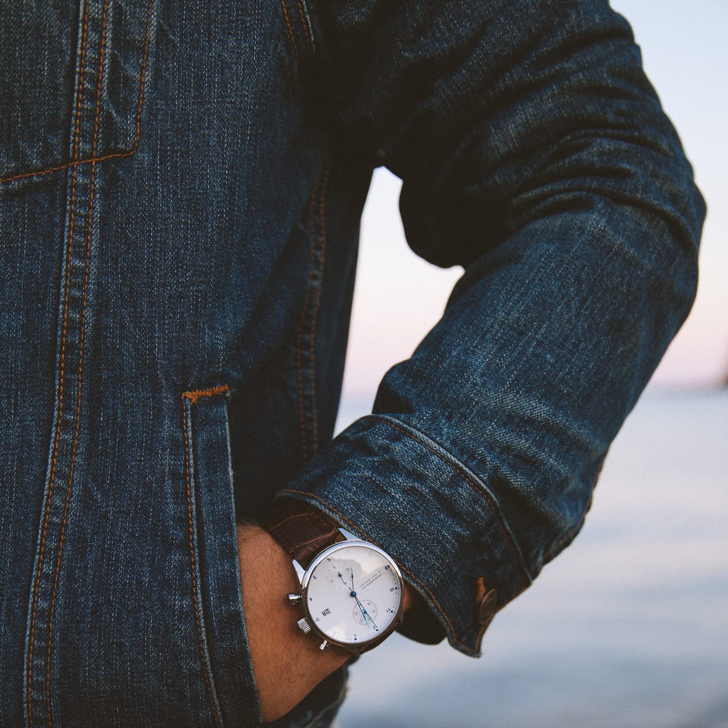 1815 Chronograph Men's Watch - Stainless Steel Analog Waterproof Wristwatch for Business, Casual & Outdoor Activities