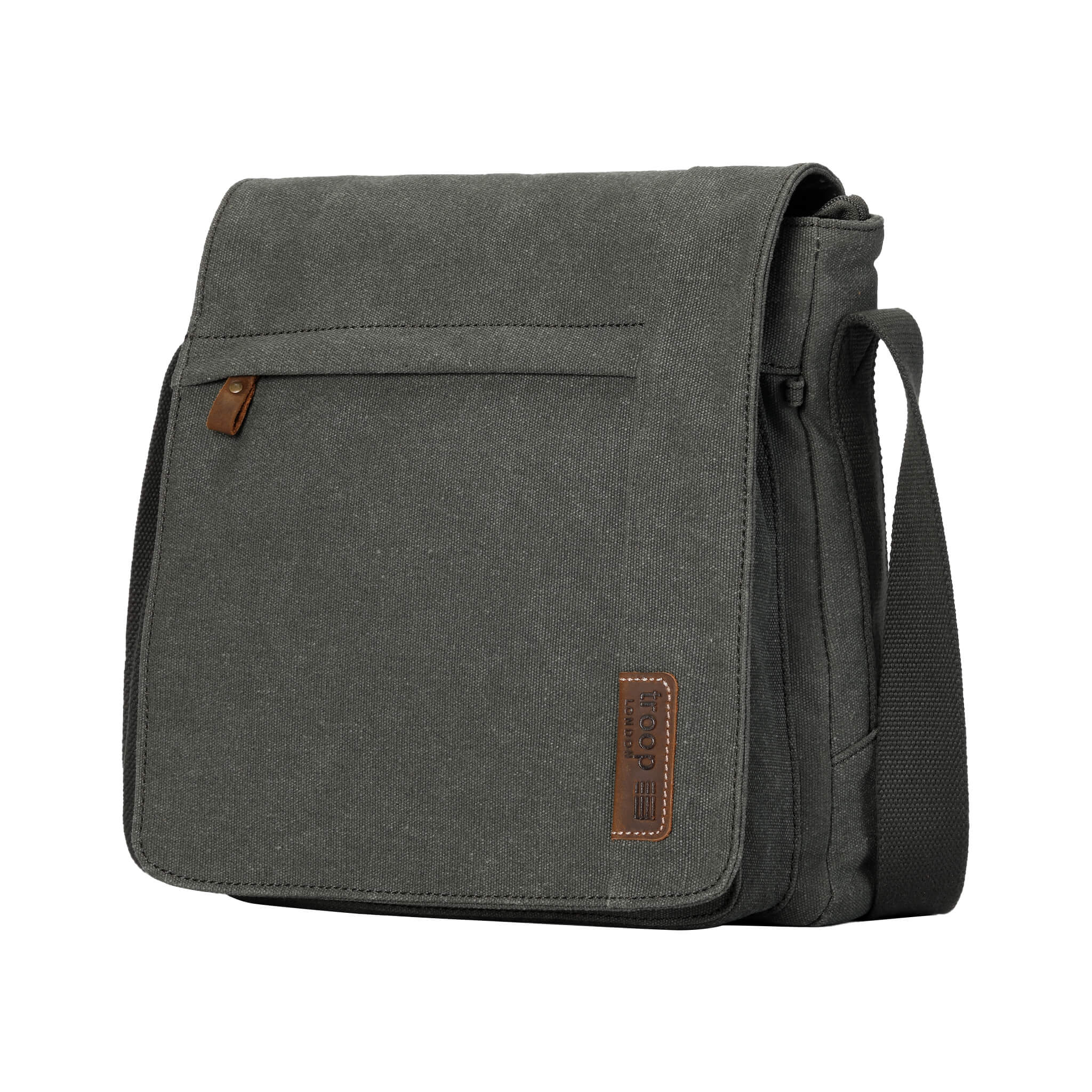 TRP0219 Troop London Classic Canvas Crossbody Bag - Stylish & Durable for Travel, Work & Everyday Use