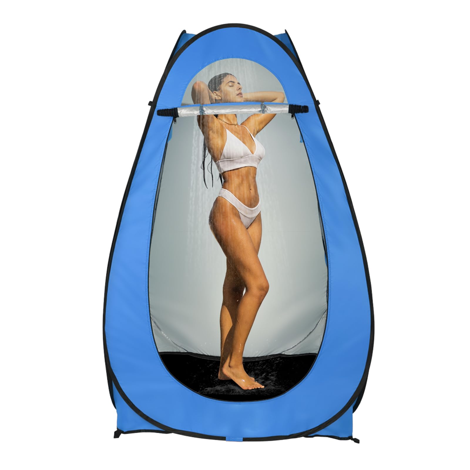 Outvita Pop Up Shower Tent - Instant Privacy Changing Room & Portable Toilet Tent for Camping (6.23FT Height) - Lightweight Outdoor Shelter for Beach, Hiking, Fishing, Picnics with Carry Bag & 4 Stakes - Perfect for Outdoor Adventures, RV Trips, and Emergency Use