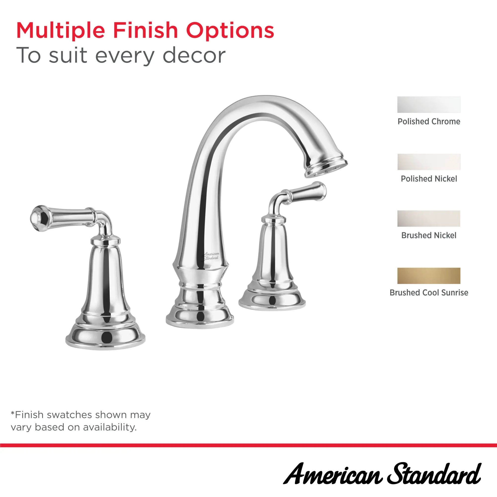 Delancey® 8 Inch Widespread 2 Handle Bathroom Faucet - 1.2 GPM/4.5 LPM Water-Saving Design with Lever Handles - Perfect for Vanities, Powder Rooms & Guest Bathrooms
