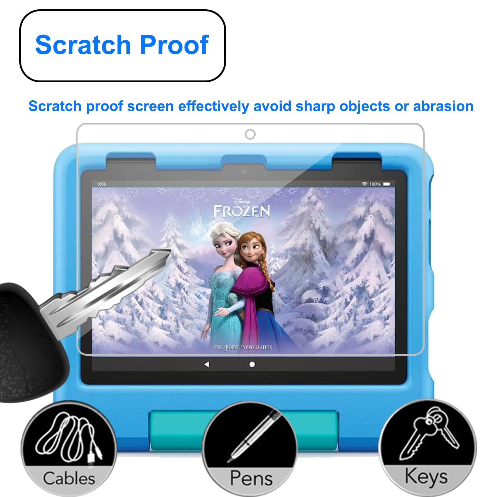 Tempered Glass Screen Protector for 8 Kids Pro 2024 (2 Pack) - Anti-Scratch & Shockproof