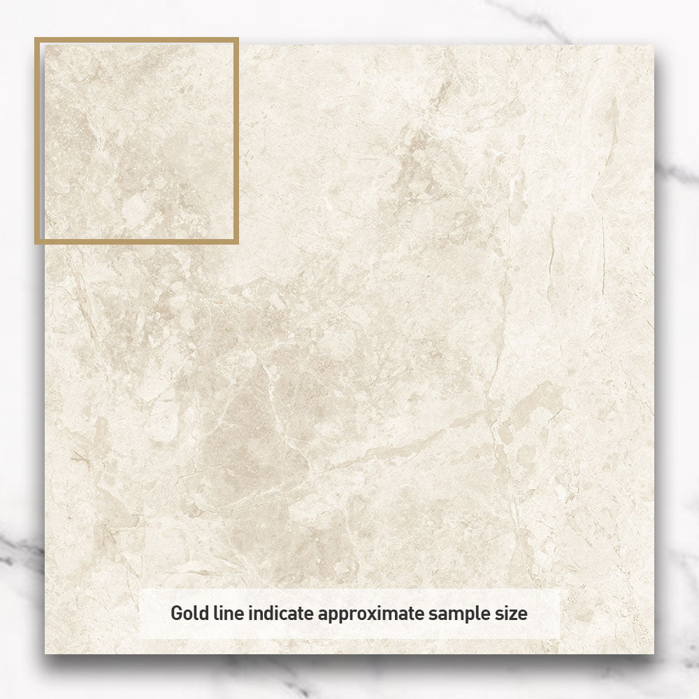 Turin Beige 300x300mm Matte Porcelain Floor Tiles - Durable & Stylish for Living Room, Kitchen, and Bathroom Renovations