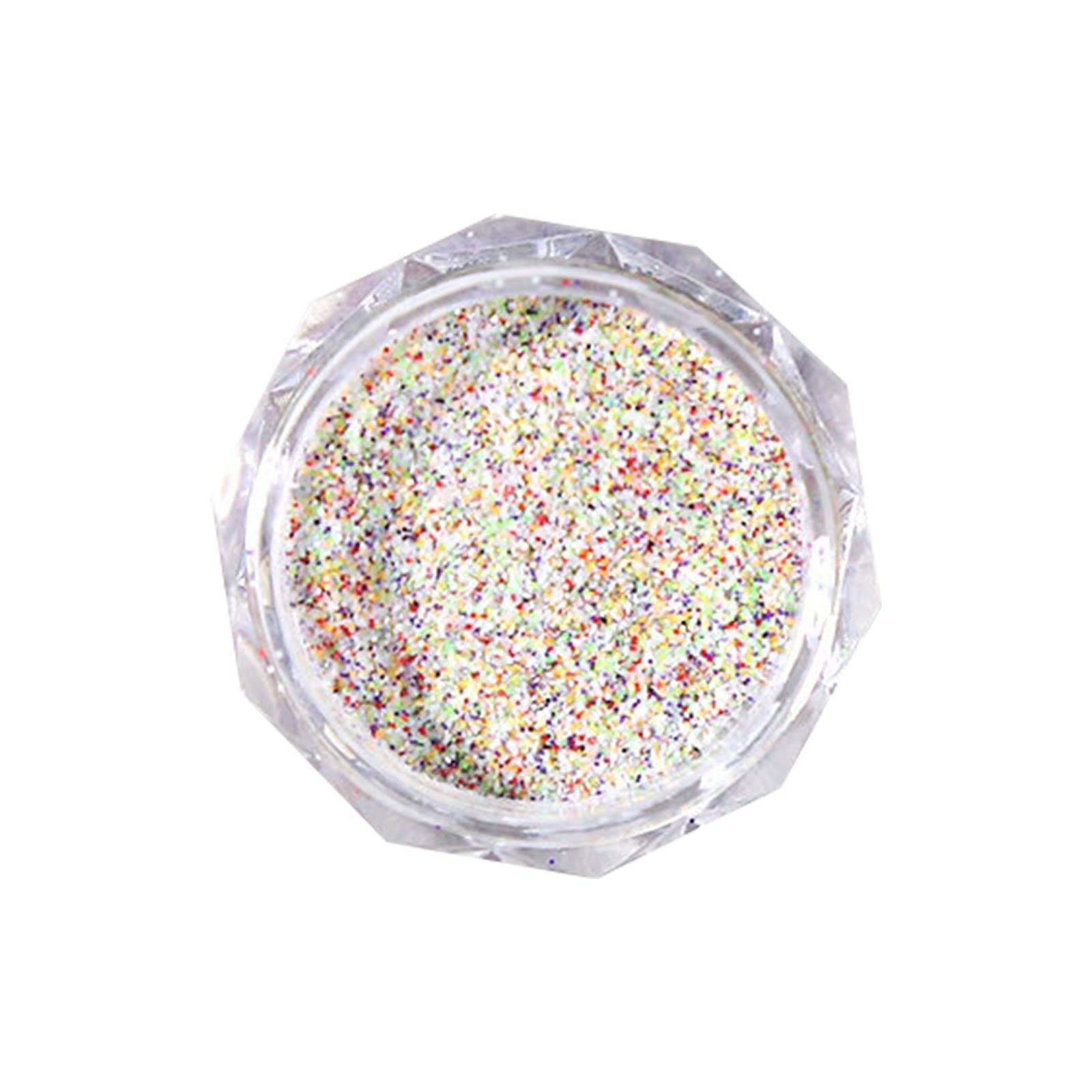 H.eternal Chambray Powder - Icing Sugar Rainbow Powder, Snow Melting Abrasive Sugar for Nail Art, Sweater & Cake Decorations | Perfect for DIY Nail Polish, Brush-On Designs & Colorful Baking Creations