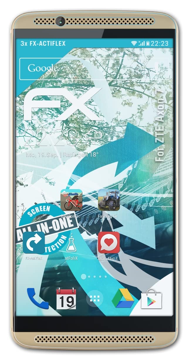 ZTE Axon 7 Screen Protector, 3-Pack Ultra Clear Flexible Film - Anti-Scratch & Bubble-Free Protection for Everyday Use, Travel, and Work