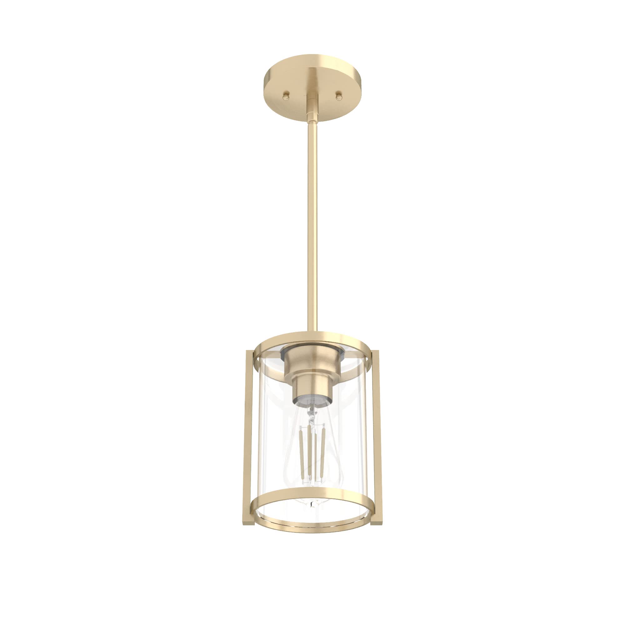 Hunter Fan Company 19952 Astwood 12-Inch Gold Pendant Light - Modern Ceiling Lighting Fixture for Dining Room, Kitchen Island & Bedroom Decor
