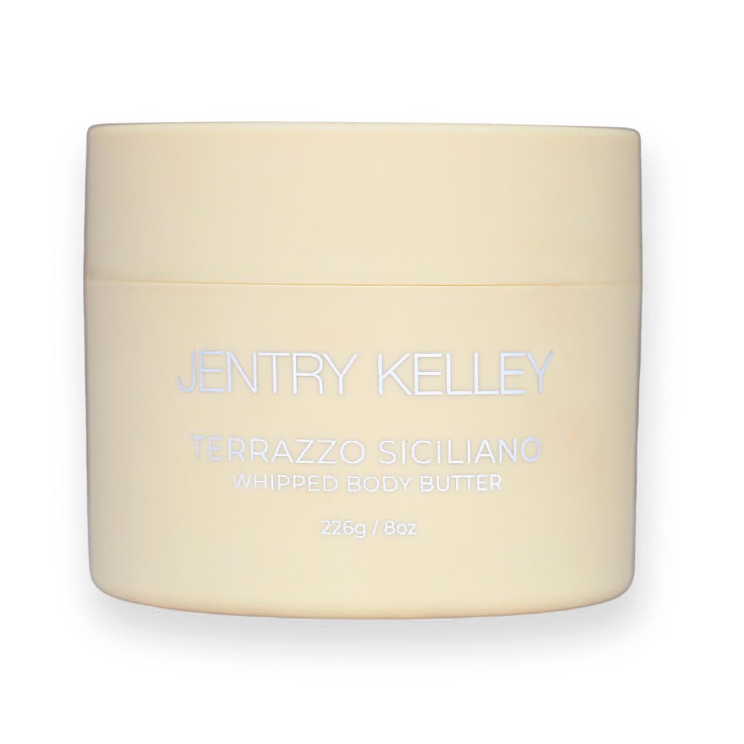 Sicilian Terrazzo Whipped Body Butter - Fragrance-Infused Moisturizing Cream for Dry Skin | Perfect for Daily Hydration & Spa Nights