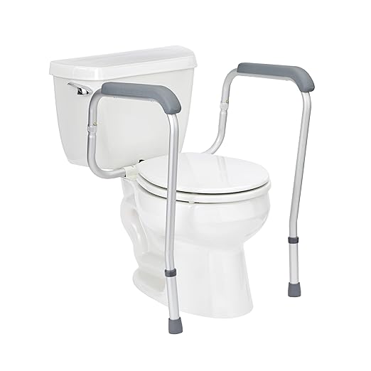 Adjustable Toilet Safety Frame for Elderly and Disabled - Portable Bathroom Handrail with Non-Slip Base - Ideal for Home Care, Assisted Living & Post-Surgery Recovery