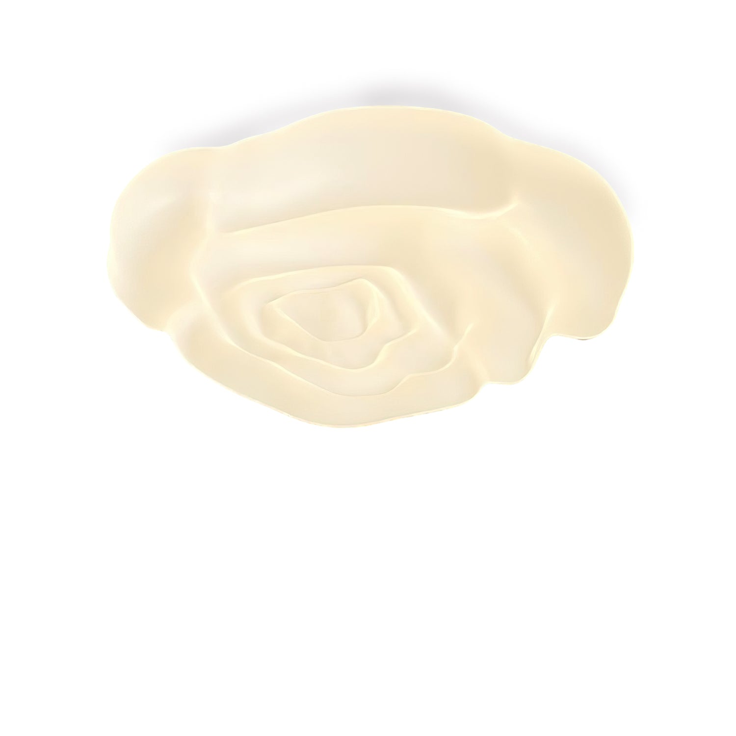 Elegant Cream Rose Acrylic Ceiling Light Fixture - Modern Floral Chandelier for Bedroom, Living Room & Dining Room Decor