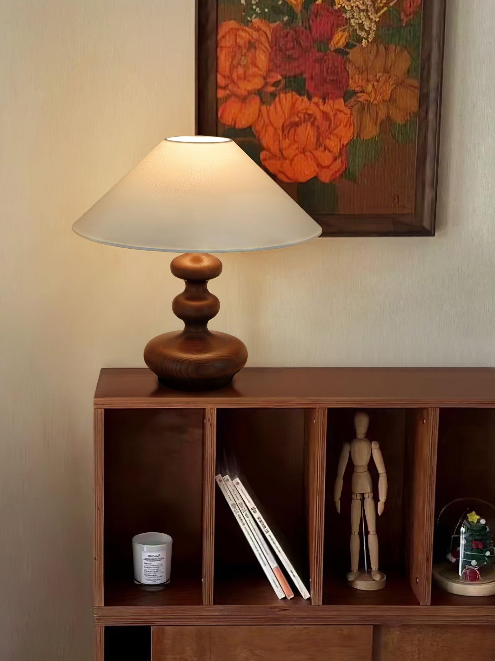 Handmade Creative Gourd Table Lamp - Natural Decorative Lighting for Bedroom, Living Room & Office - Perfect Boho Home Decor & Night Light Gift Idea