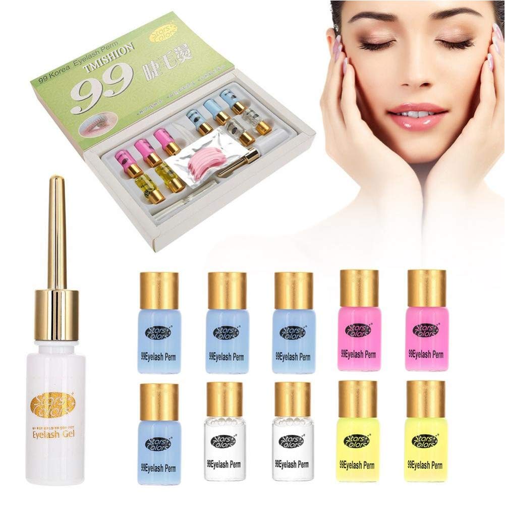 Professional Eyelash Perming Kit - Upgraded Lash Lifting & Curling Set for Long-Lasting Natural Lashes | Salon-Quality Eyelash Perm Kit with Curlers | Perfect for Home Use & Professional Salons