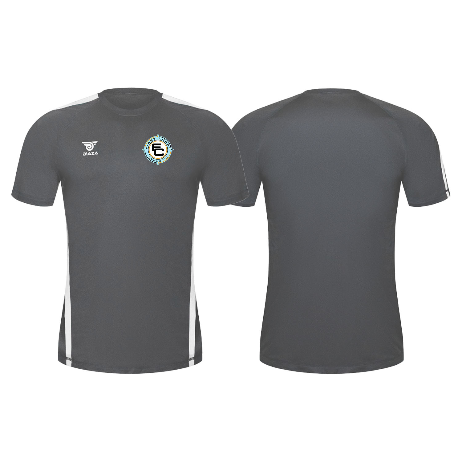 First Coast Athletic City Training Jersey - Grey & White - Perfect for Gym Workouts, Running, and Team Sports
