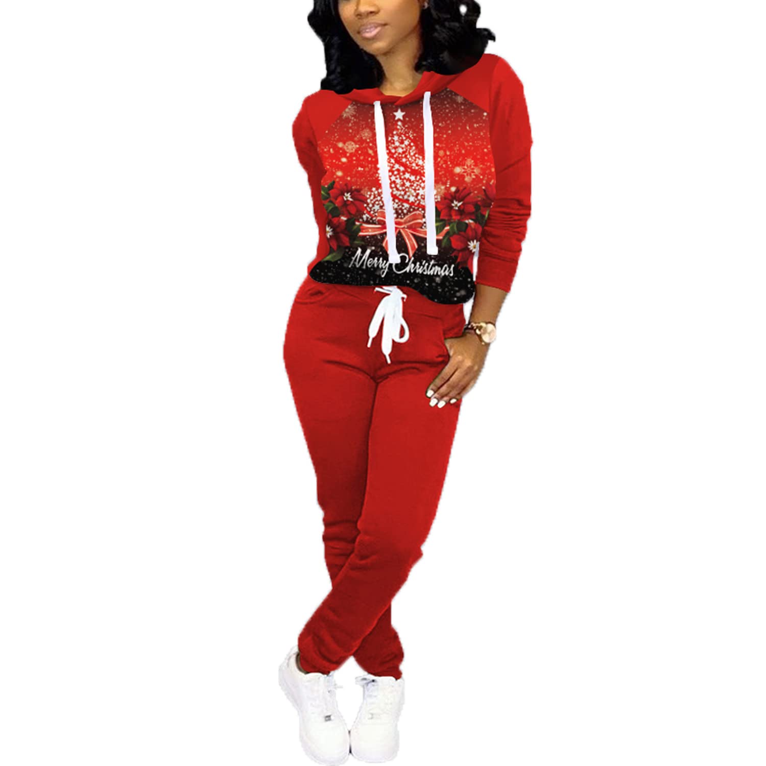 Women's Nimsruc Two Piece Jogging Suits - Casual Tracksuit Outfit for Running, Gym & Lounge Wear | Comfortable Athletic Set for Workouts & Relaxation