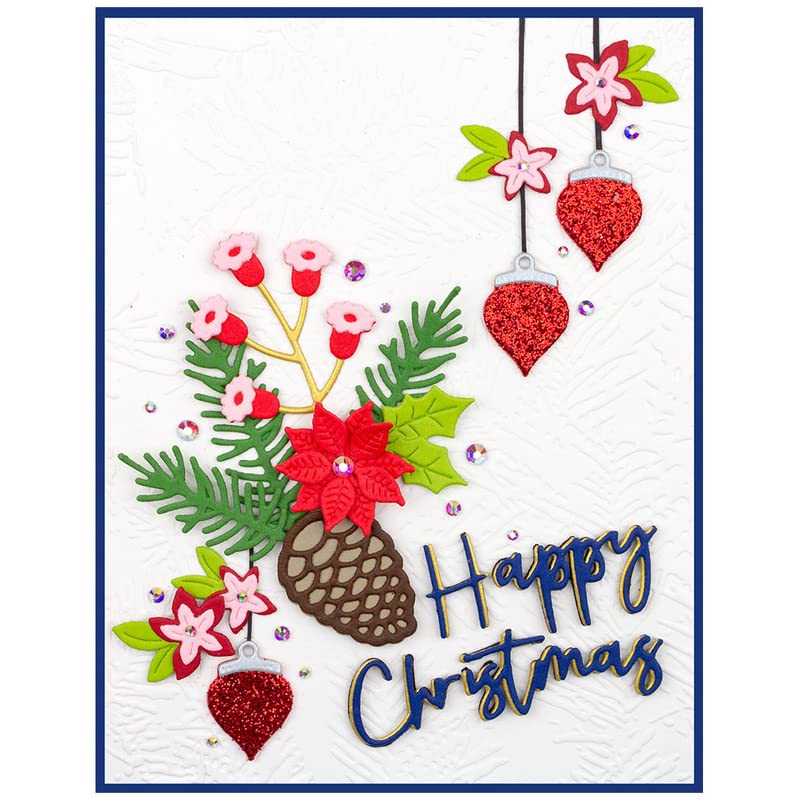 Snowflake Christmas Ball Metal Cutting Dies – DIY Embossing Stencils for Card Making, Scrapbooking & Photo Albums | Holiday Craft Supplies for Handmade Greeting Cards & Home Decor