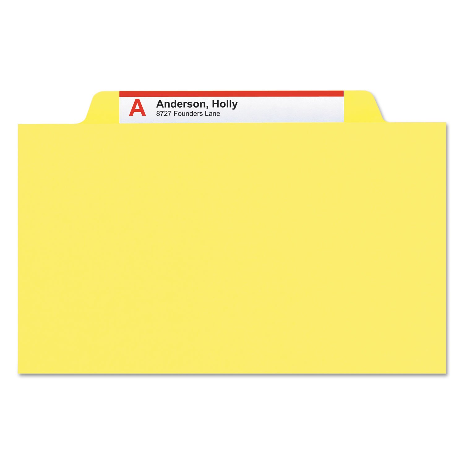 Smead 13704 Yellow Classification File Folders - Letter Size Hanging File Folders for Office Organization, Filing Cabinets, Document Storage & Records Management