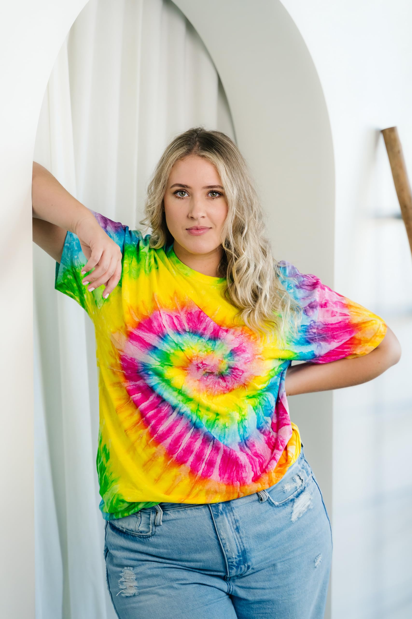 Vibrant Colortone Tie Dye T-Shirts for Men & Women | Soft Unisex Short Sleeve Cotton Tees | Perfect for Summer Festivals, Beach Outings & Casual Wear