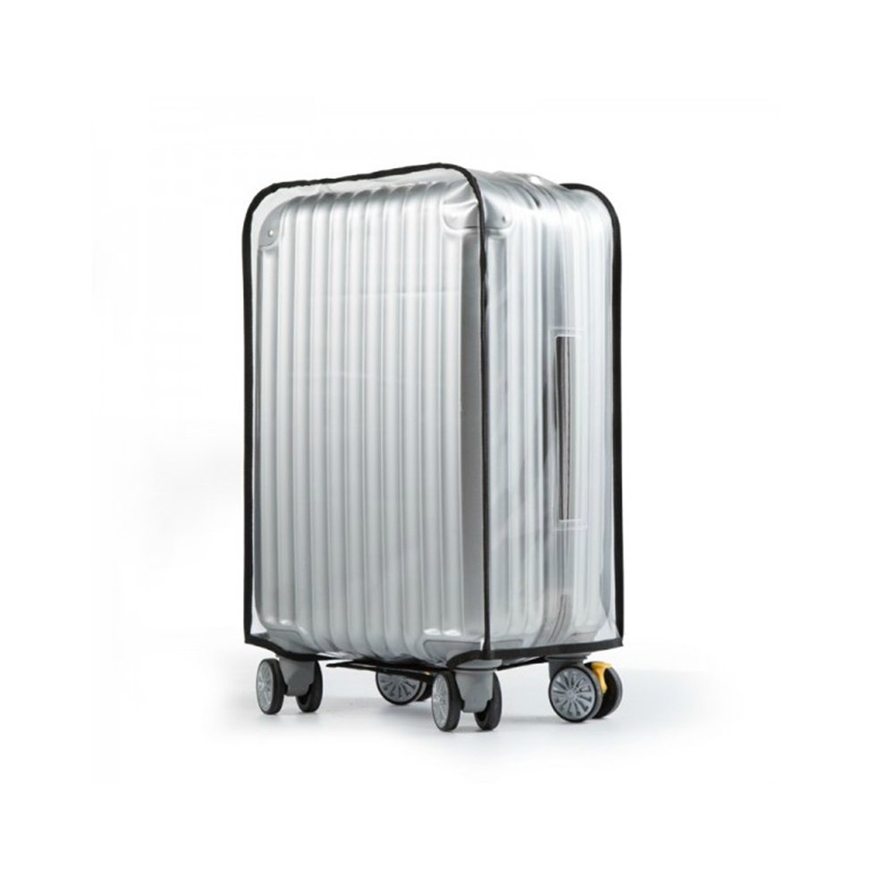 Everyfit Clear PVC Waterproof Luggage Cover Protector - 22 Inch Suitcase Protector for Travel, Airplane & Baggage Protection - Durable & Transparent Design for Easy Identification