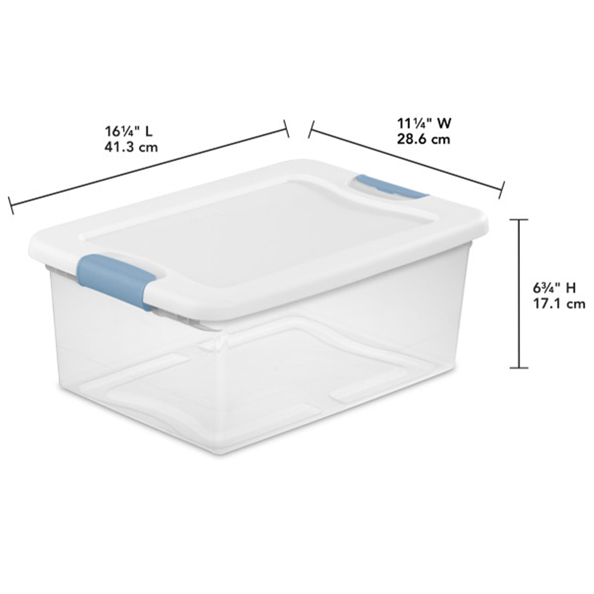 Sterilite 24-Pack 15 Quart Clear Plastic Stackable Storage Bins with Latching Lids - Perfect for Home Organization, Closet Storage & Toy Containers