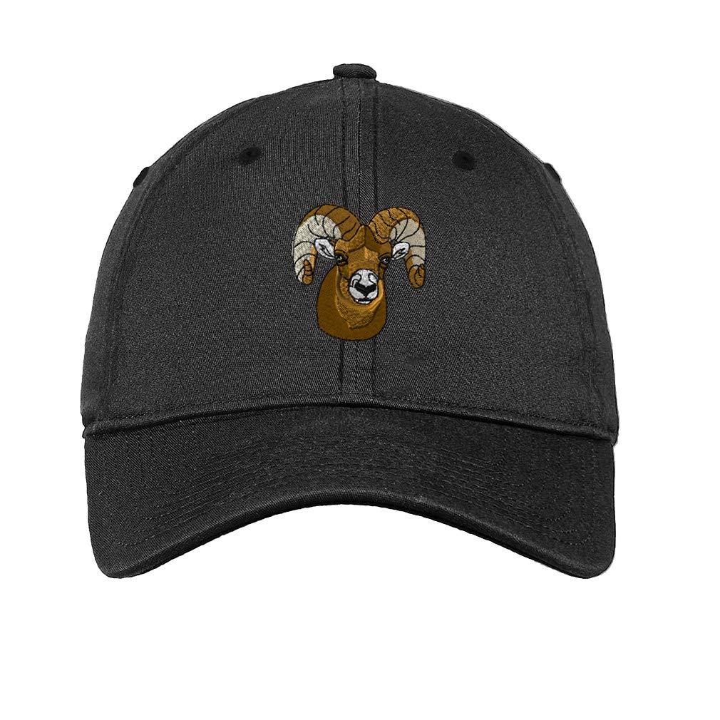 Bighorn Sheep Embroidered Soft Cotton Baseball Cap - Adjustable Dad Hat for Men & Women - Perfect for Outdoor Activities, Hiking, and Casual Wear