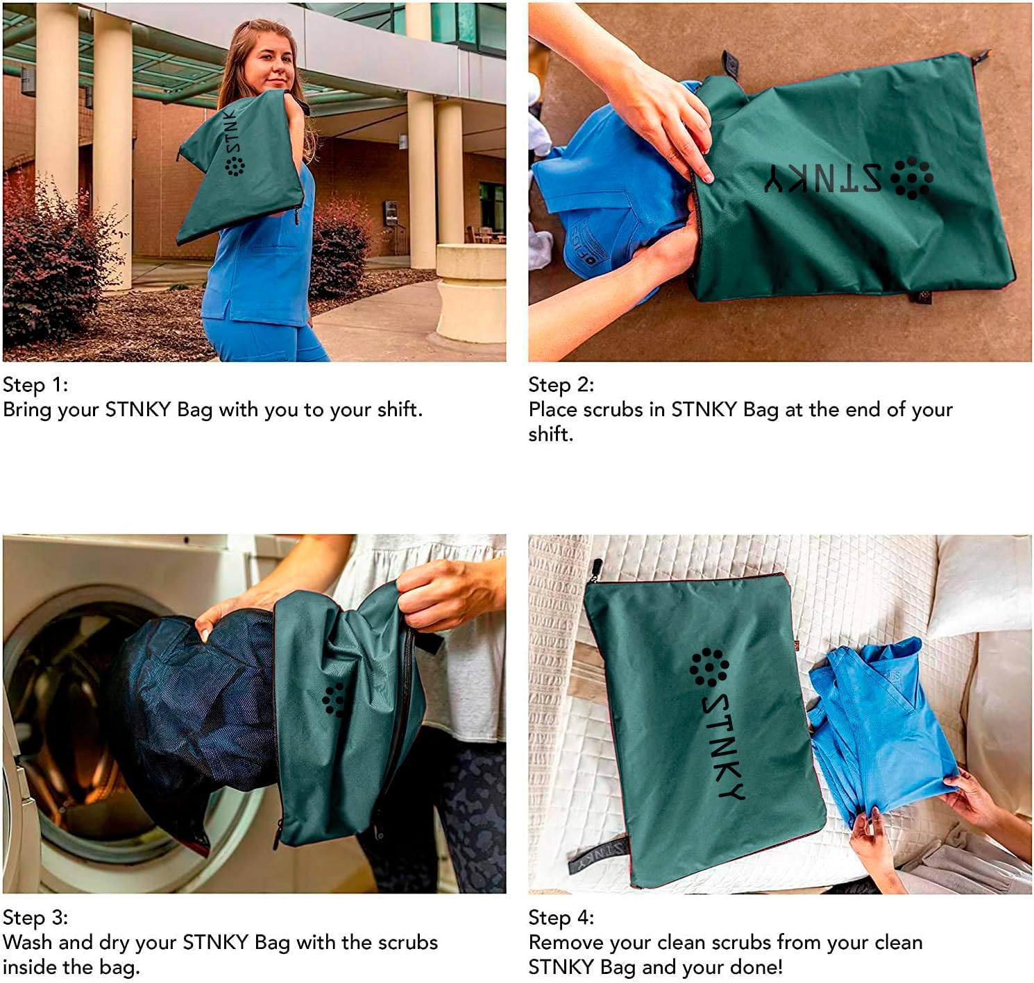 Bag Pro - Premium Laundry Wash Bag for Healthcare Workers, Athletes & Travelers - Perfect for Gym, Hospital & Travel Use