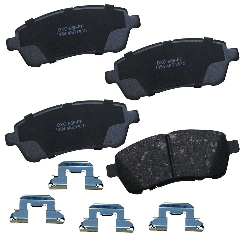 High-Performance Ceramic Brake Pads Set - Front Replacement Disc Brake Pads for Smooth & Quiet Stopping | Perfect for Daily Commuting, City Driving & Highway Use