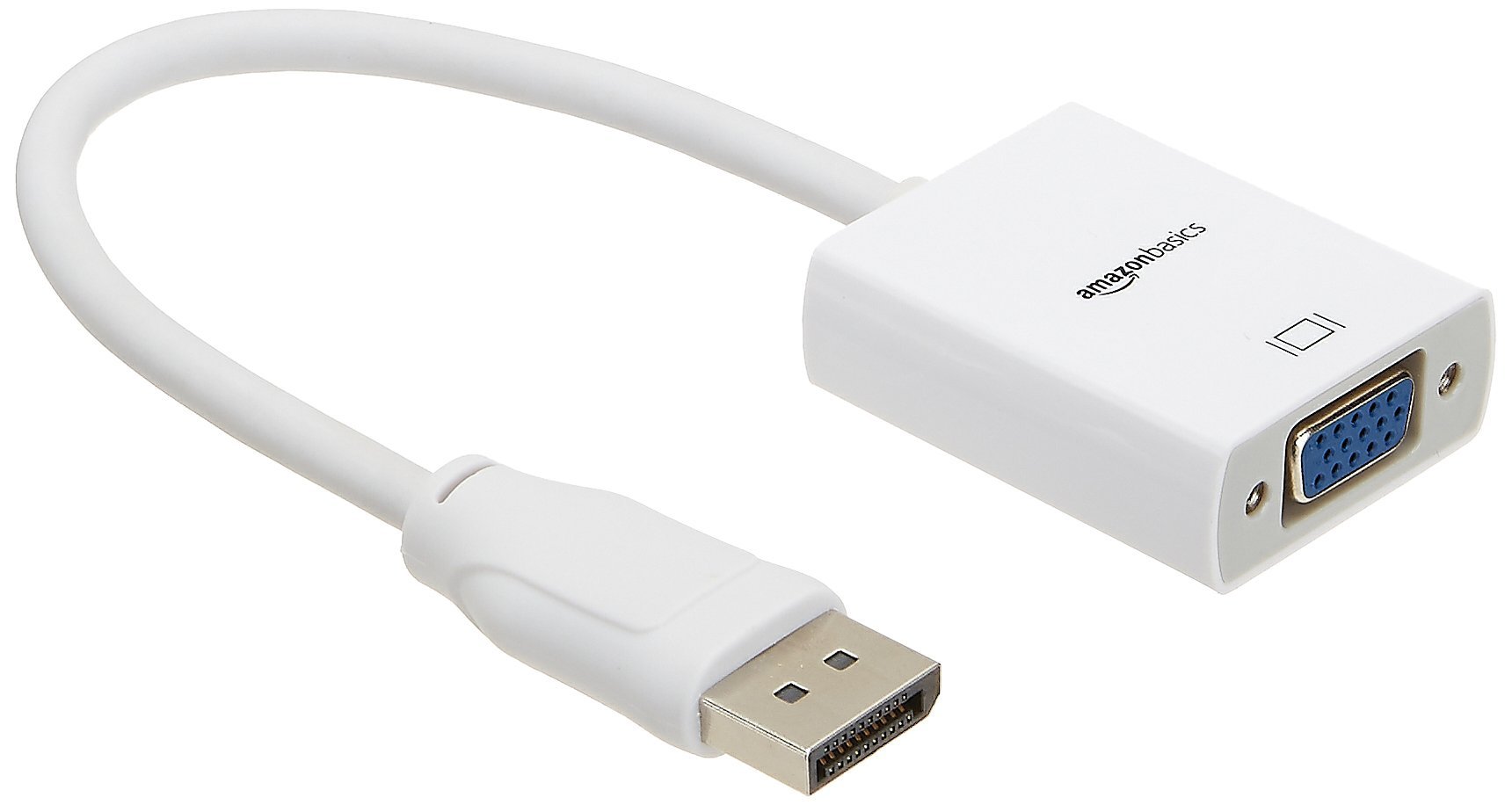 Amazon Basics DisplayPort to VGA Adapter 5-Pack - Gold-Plated Connectors for High-Quality Video Transmission - Perfect for Monitors, Projectors & Multi-Screen Setups at Home or Office
