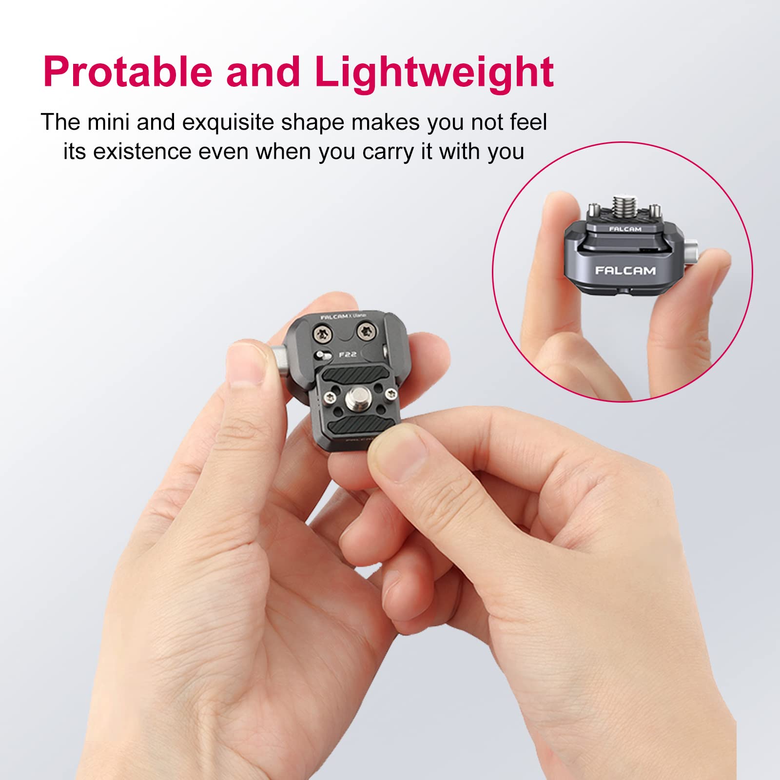 ULANZI F22 Quick Release Plate - Camera Mount Thread Adapter with 1/4