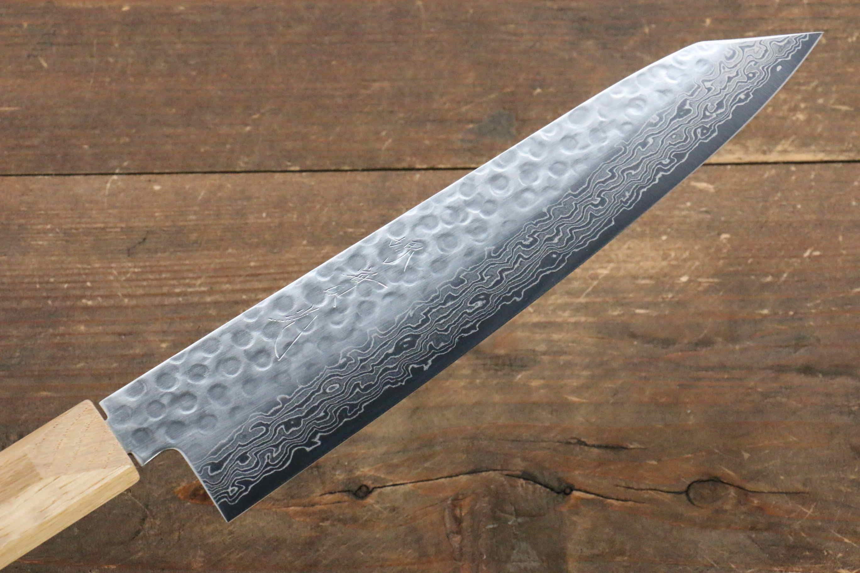 Premium Jikko VG10 17-Layer Gyuto Japanese Chef Knife - 200mm Oak Handle - Perfect for Sushi, Meat Slicing & Vegetable Chopping
