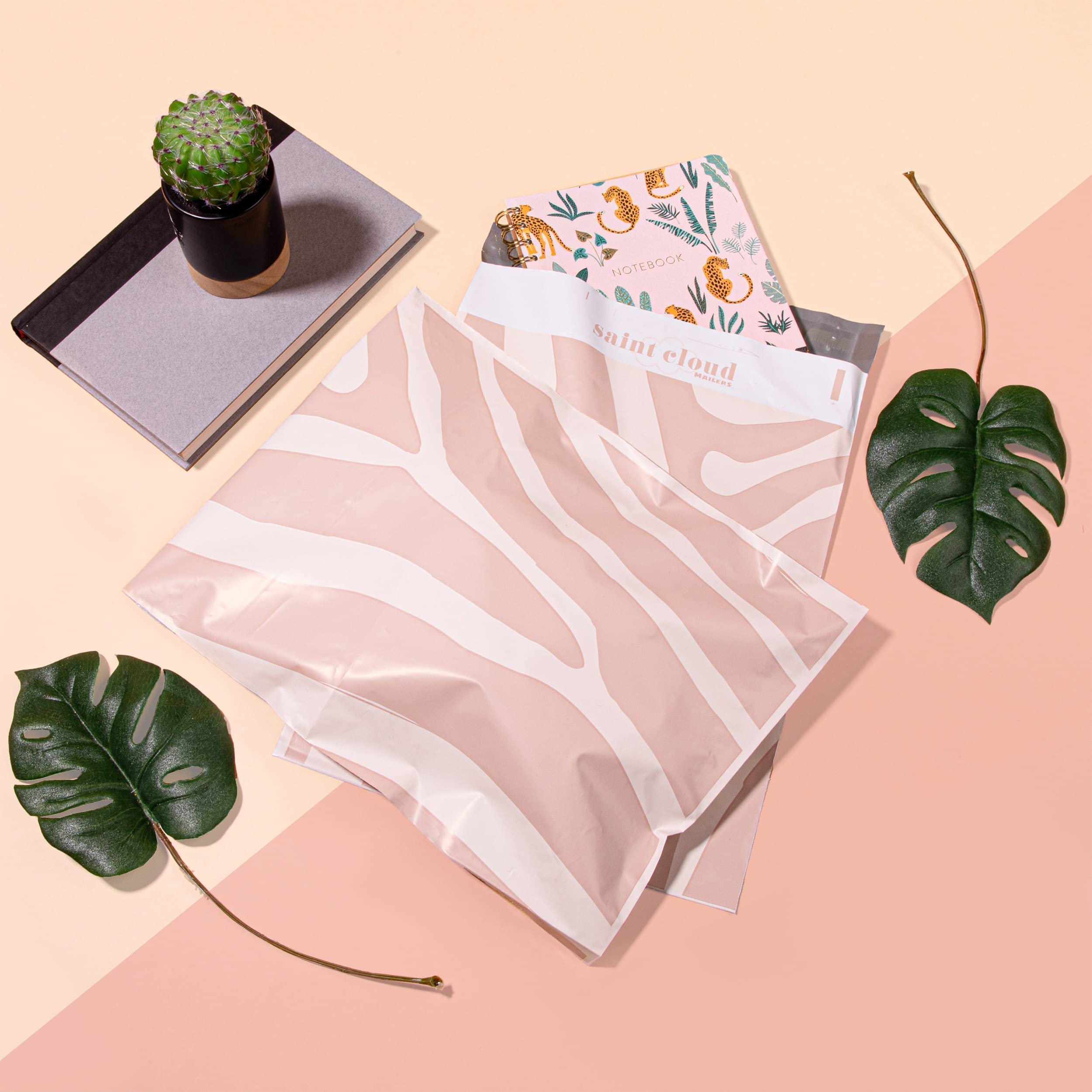 100 Pack 10x13 Poly Mailers - Durable Shipping Bags for Small Business | Waterproof Mailing Envelopes | Lightweight Packing Pouches for Ecommerce (Zebra Print) - Perfect for Shipping Clothes, Books & Small Products