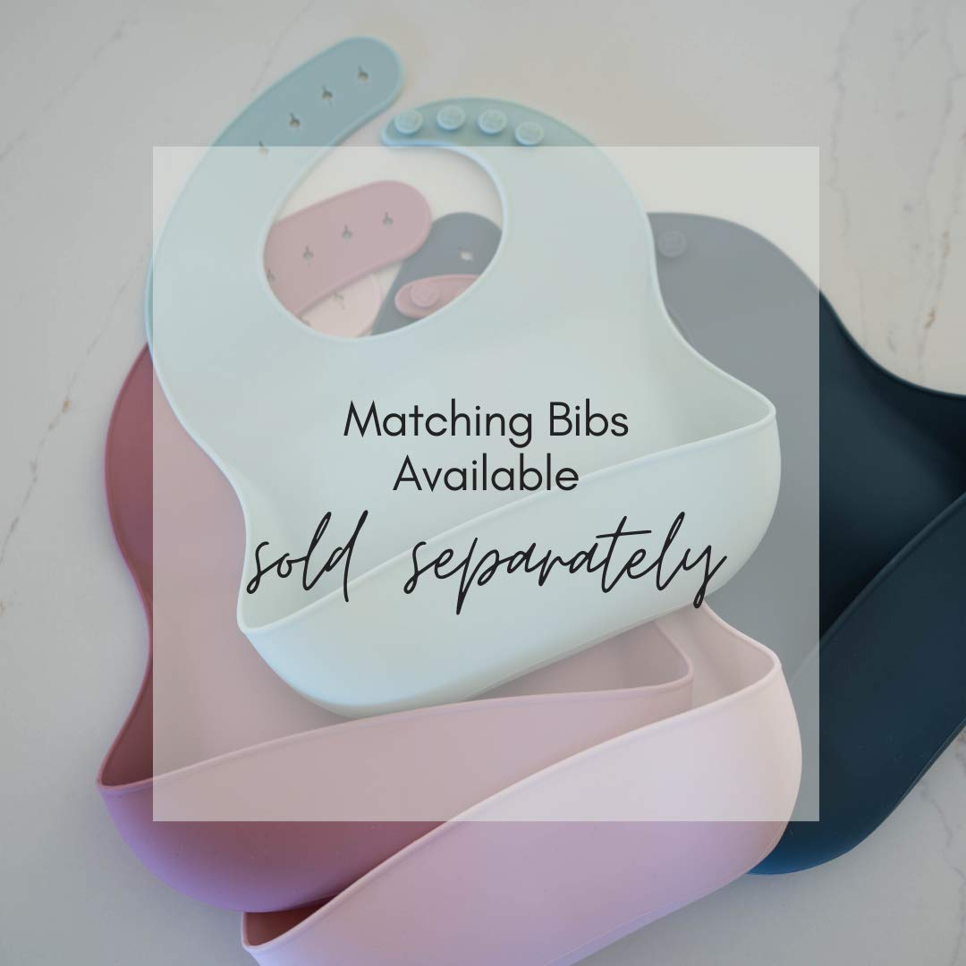 BPA-Free Silicone Divided Suction Plate for Babies & Toddlers - Non-Slip, Dishwasher & Microwave Safe - Easy Clean Baby Feeding Plate for Girls & Boys (Navy) - Perfect for Highchair, Travel & Mess-Free Mealtime