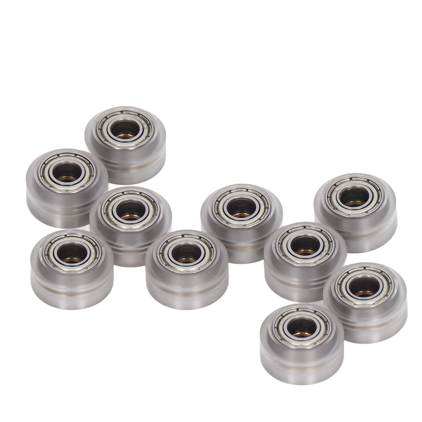 Hilitand 3D Printer POM Pulley Wheel Set with Rubber Bearing & Eccentric Spacer - Smooth Motion for Creality Ender 3, CR-10 - Upgrade Your 3D Printing Precision (Transparent Pulley)