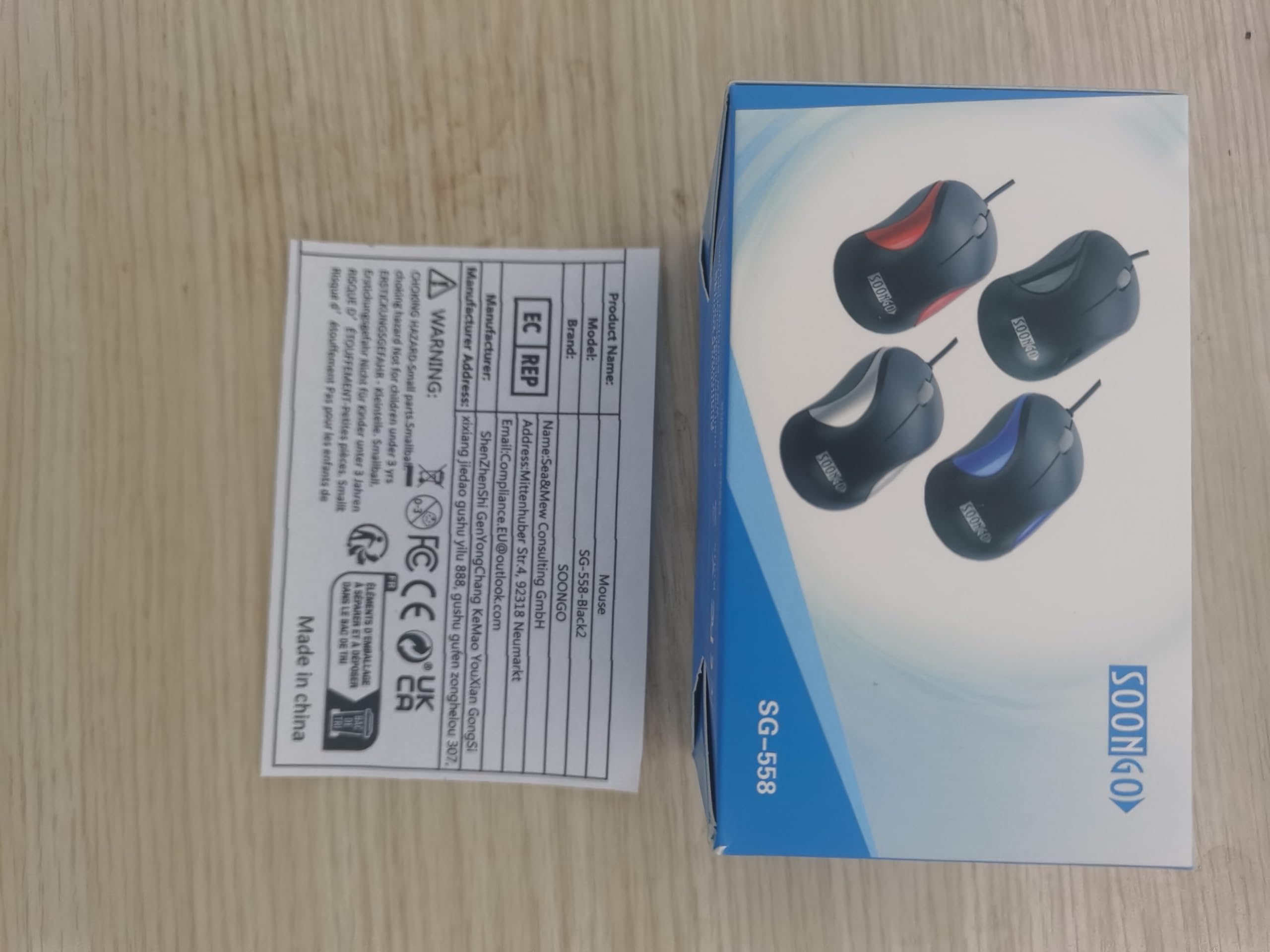 SOONGO 2 Pack USB Wired Mouse - Ergonomic Optical Computer Mice for PC, Laptop, Desktop - Black (Perfect for Office, Home & Gaming Use)