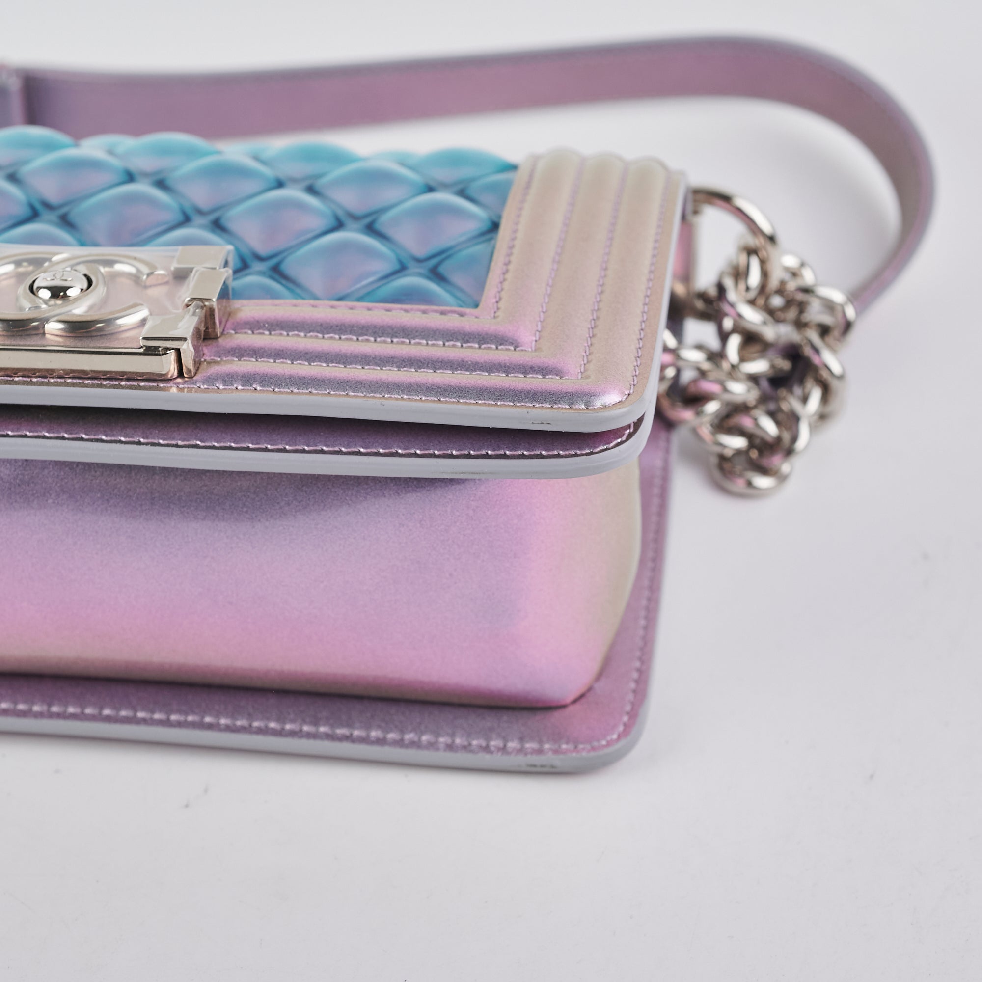 Chanel Small Boy Bag in PVC Mermaid Design - Stylish Crossbody Purse for Women, Perfect for Parties, Dates & Everyday Use