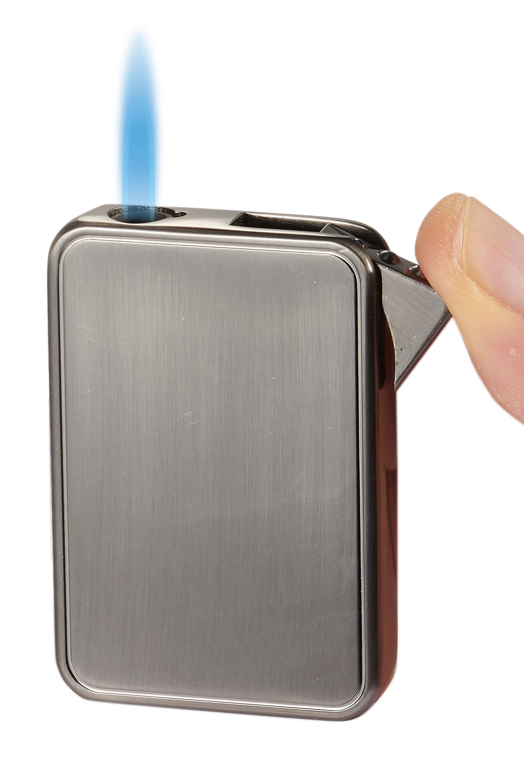 Visol Elk Single Flame Cigar Lighter in Gunmetal - Premium Windproof Butane Lighter for Cigars, Cigarettes & Outdoor Use - Perfect for Smoking, Camping & Gifts