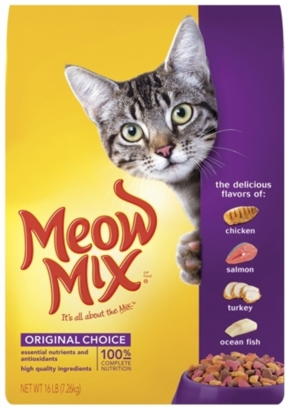 Meow Mix Original Choice Dry Cat Food - Premium Protein Rich Kibble for Adult Cats - Perfect for Daily Feeding & Weight Management