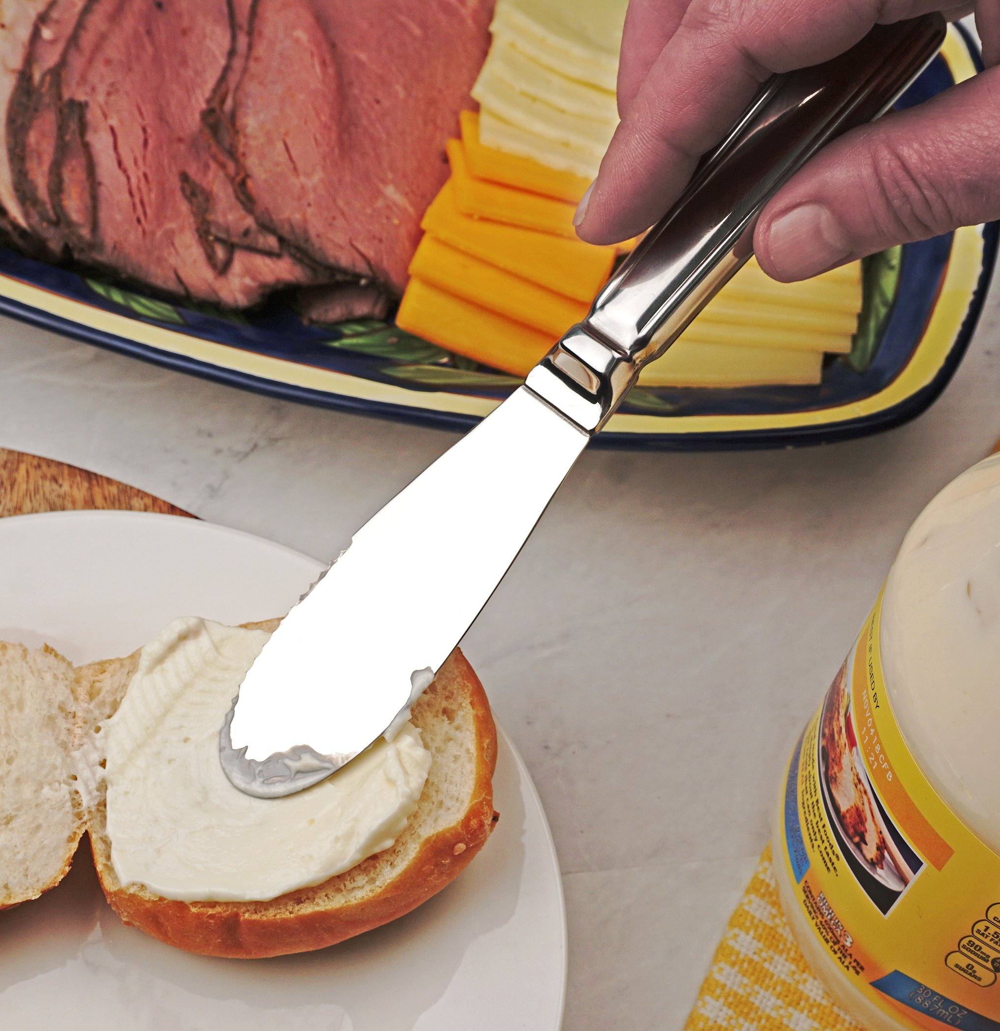 RSVP International Endurance Kitchen Collection - Stainless Steel Condiment Spreader & Utensil Set for Butter, Cheese & Jam - Perfect for Breakfast, Brunch & Entertaining