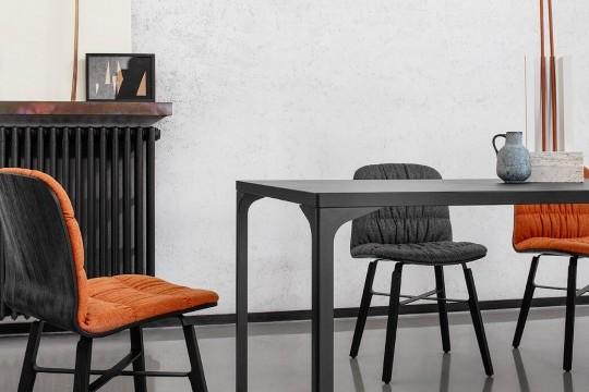Midj Armando Modern Dining Table - Solid Wood Kitchen Table for 6 - Perfect for Family Dinners & Entertaining Guests