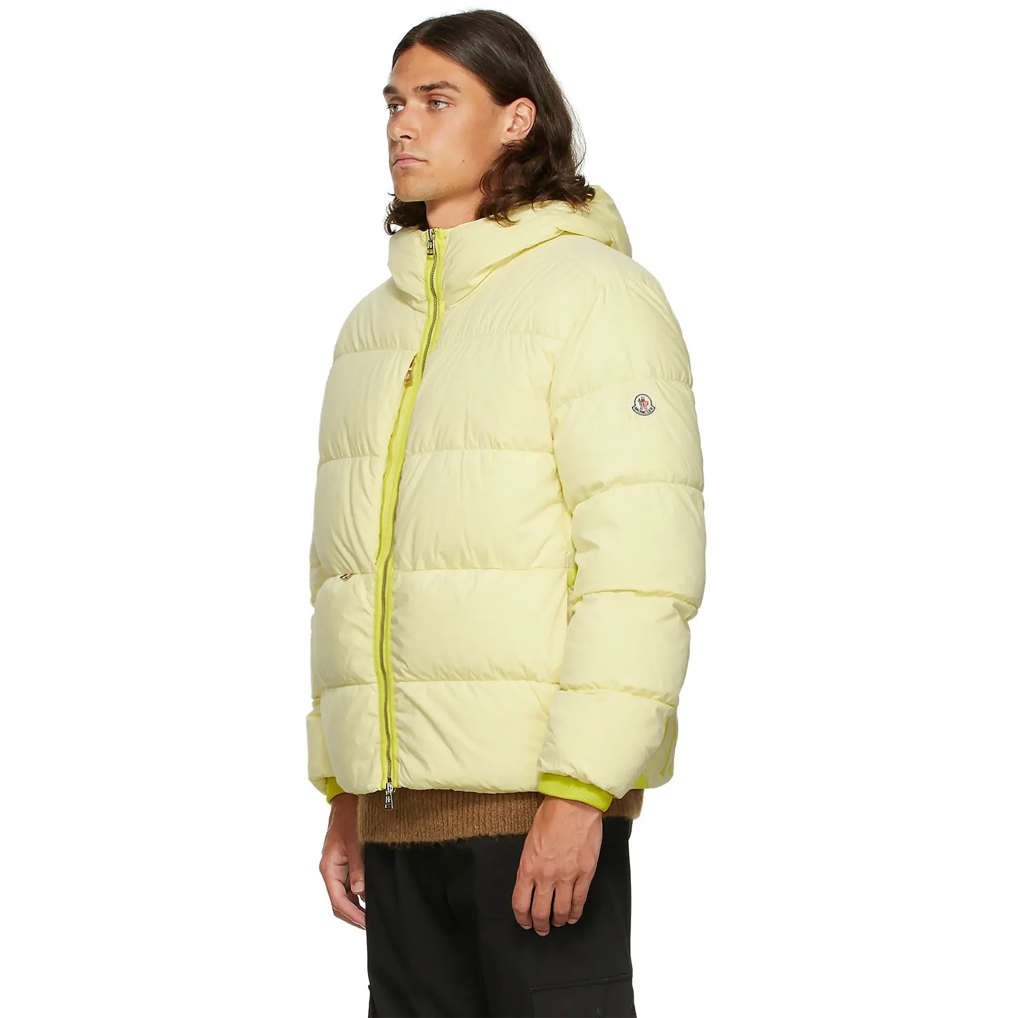 Moncler Paviot Padded Yellow Jacket - Lightweight Winter Coat for Women, Waterproof Windbreaker with Hood | Perfect for Skiing, Snowboarding & Outdoor Adventures