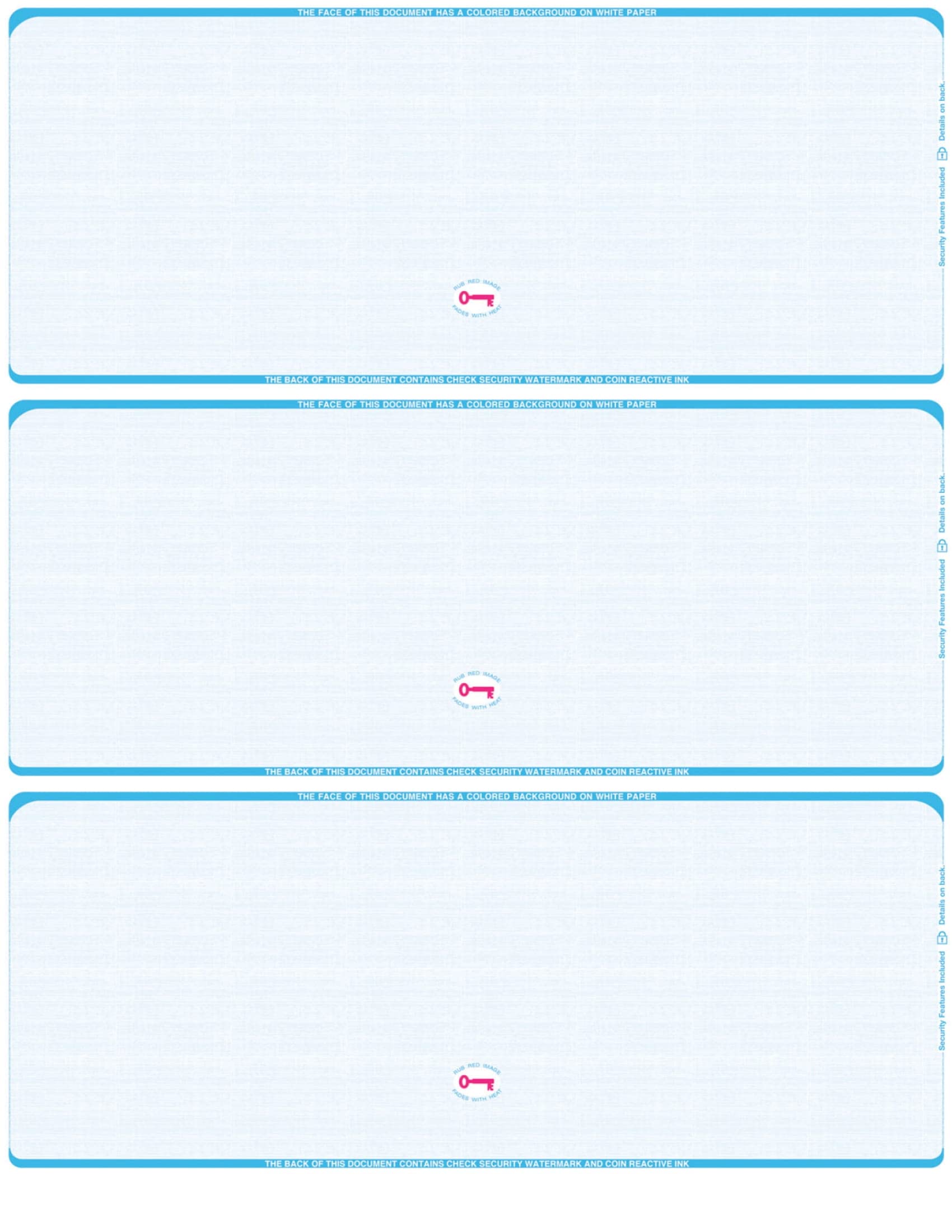 ABC Business Checks Compatible with QuickBooks - 3 Per Page, 300 Checks (Linen Light Blue) - Perfect for Small Business Accounting & Bookkeeping